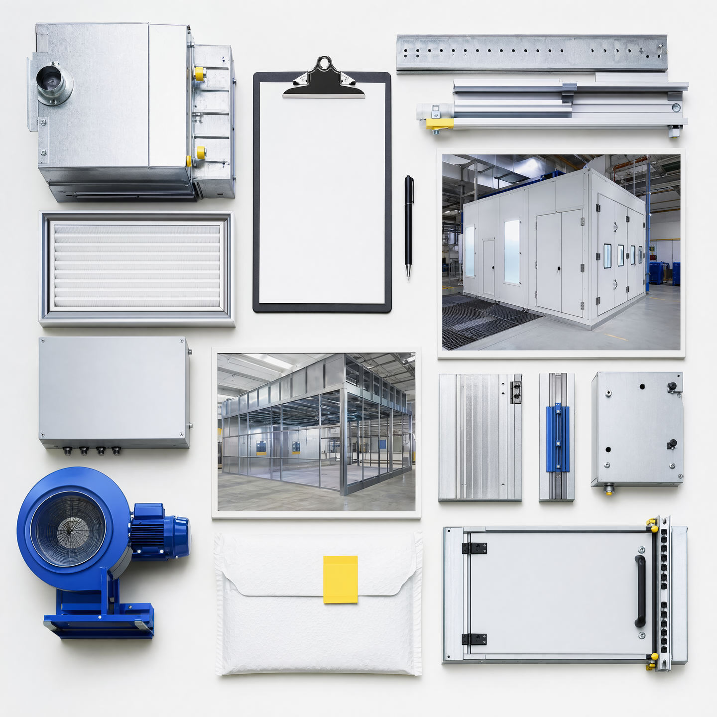 Illustrative requirement checklist with workpiece site and module references