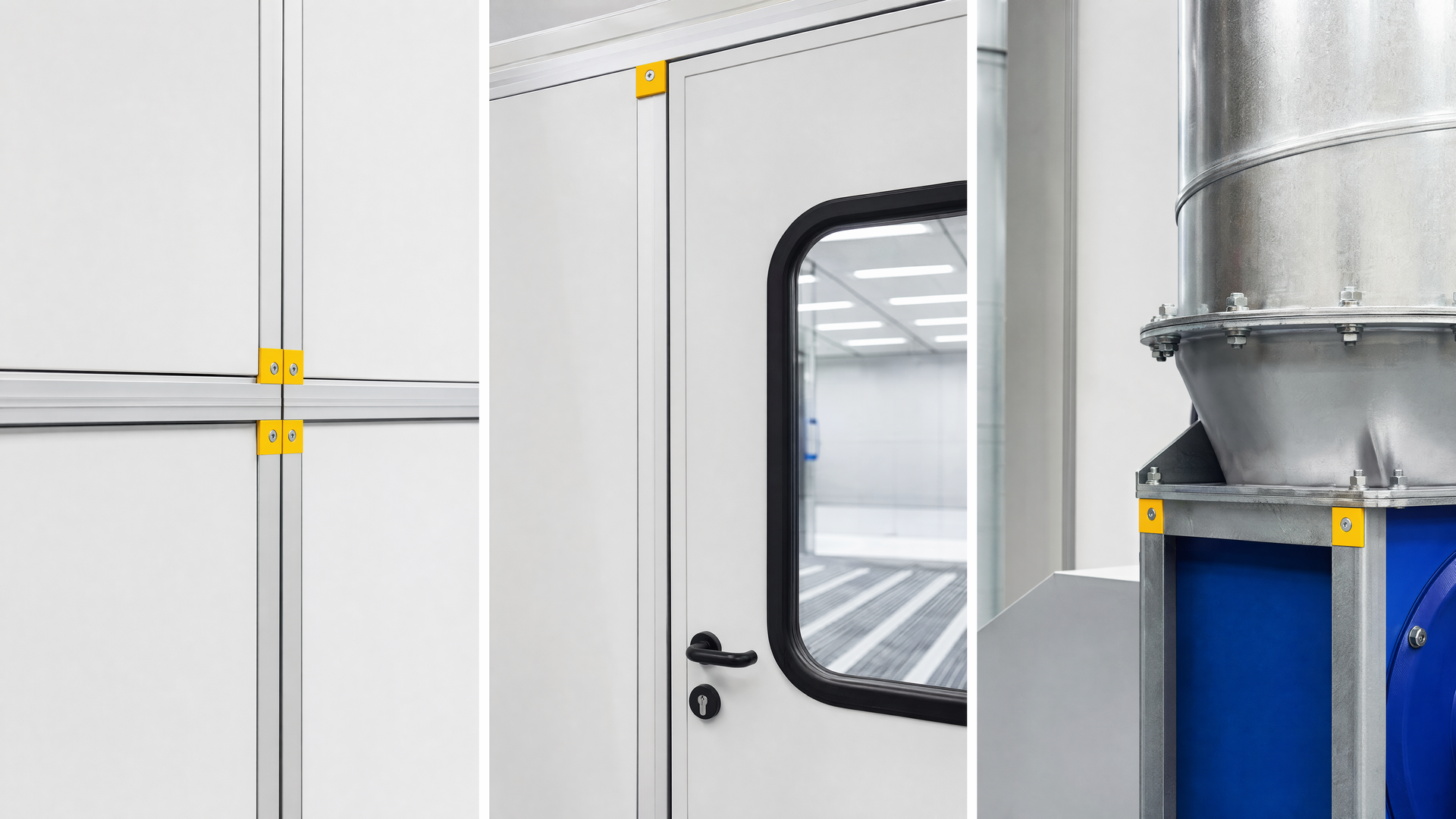 Representative matched modular panel door and equipment interface details